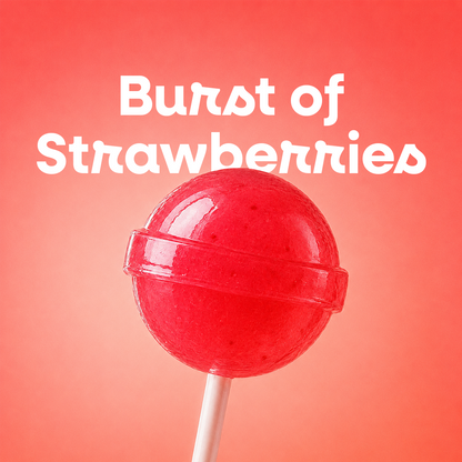 STRAWBERRY POP - STRAWBERRY FLAVOURED LOLLIPOP